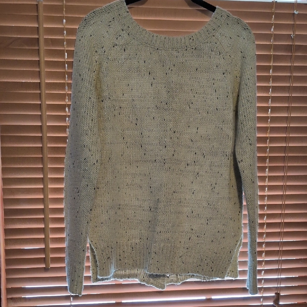 Market & Spruce Cream Speckled Sweater